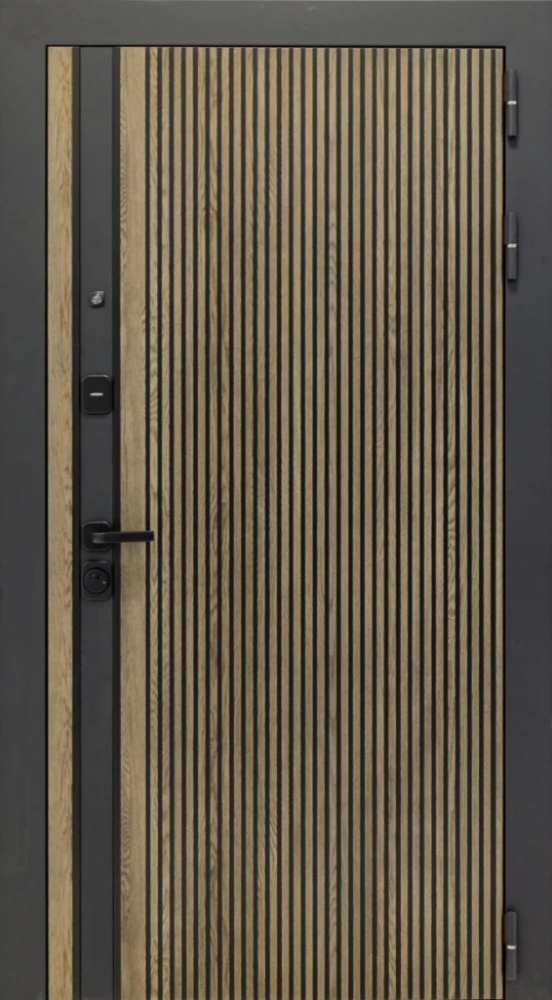 Входная дверь ДвериПРО Rosna Алиса (16мм, ПВХ софт грей, зеркало) DPRO204265 внешняя сторона